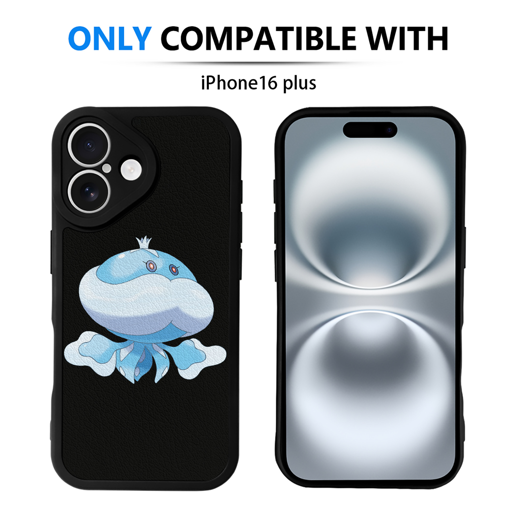 （画像用） ポケットモンスター Pokémon 【iPhone 16シリーズ対応】シリコンスマホケース（レザー調） 材質：シリコン